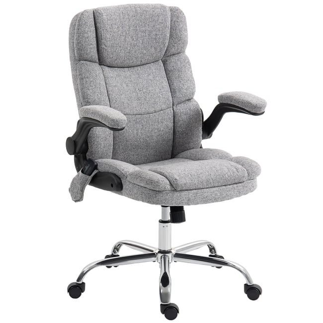 Fauteuil de bureau avec fonction massage Couleur gris <span itemprop=