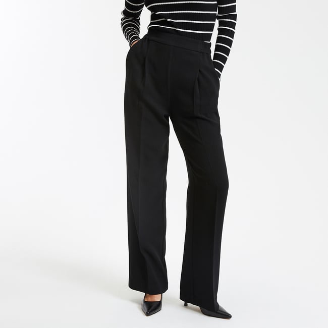 Pantalon large, en crêpe de polyester  - LA REDOUTE COLLECTIONS