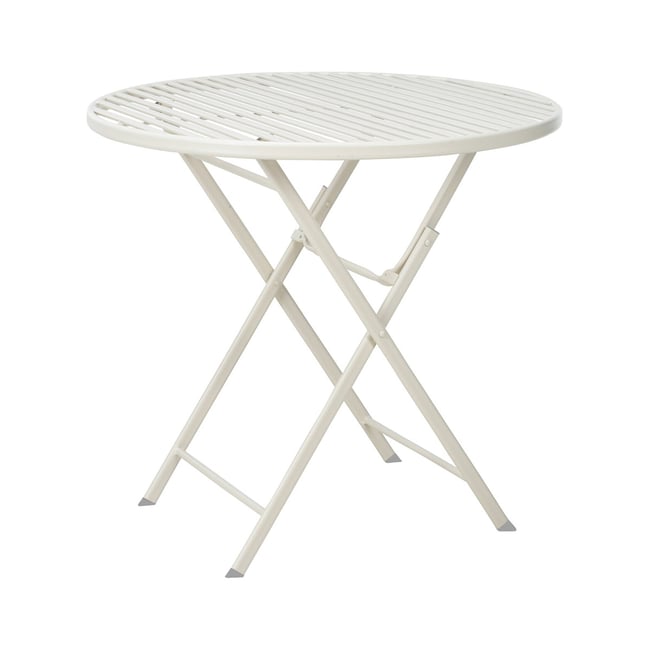 Lot de 2 chaises bistro contemporain pliable craie - CEMONJARDIN