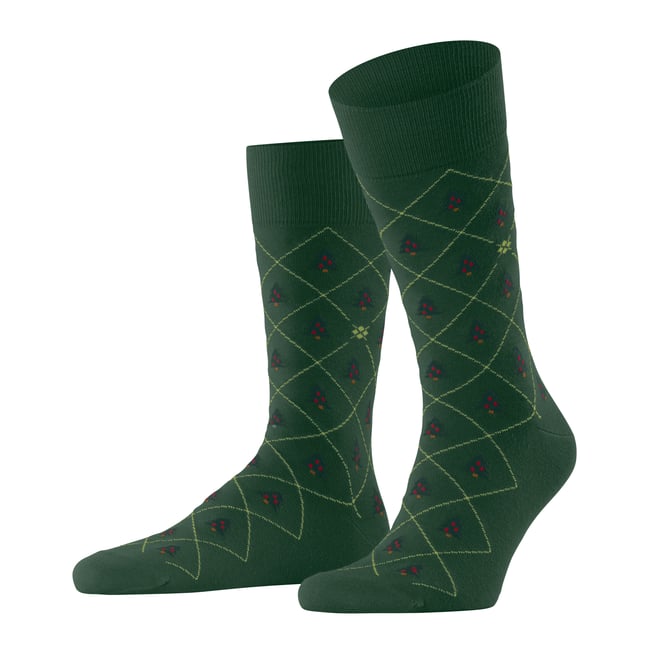 Chaussettes Christmas Tree Opaque vert <span itemprop=