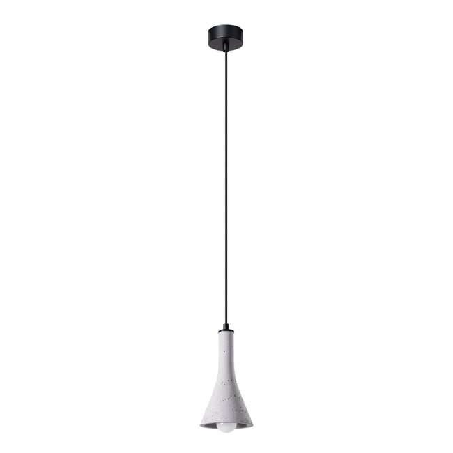 Suspension Béton Gris E14 1 Rea Couleur gris <span itemprop=