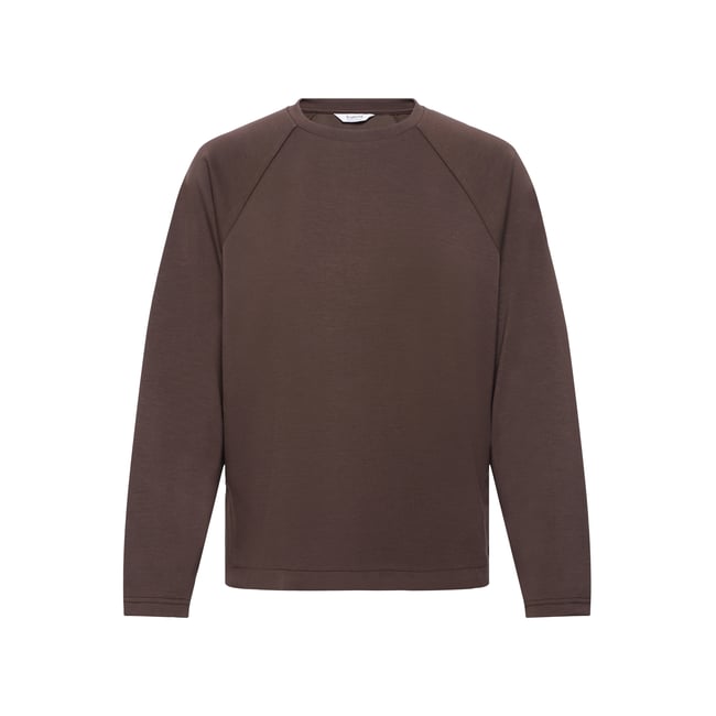 Á manches longues marron java <span itemprop=