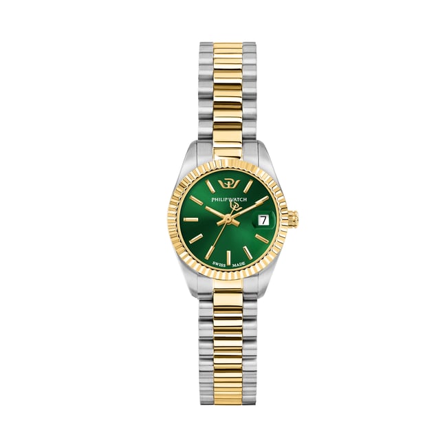 Montre multifonction CARIBE URBAN MINI vert, finition : sunray <span itemprop=