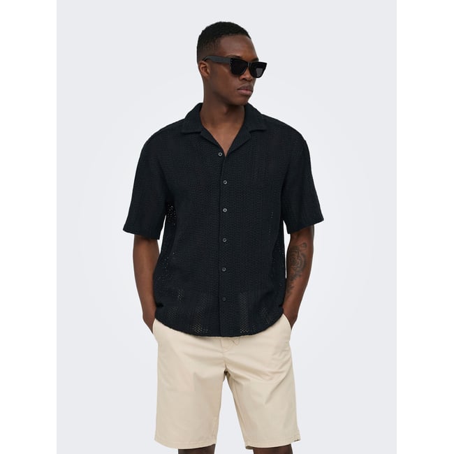 Chemise noire - jet black 1 <span itemprop=