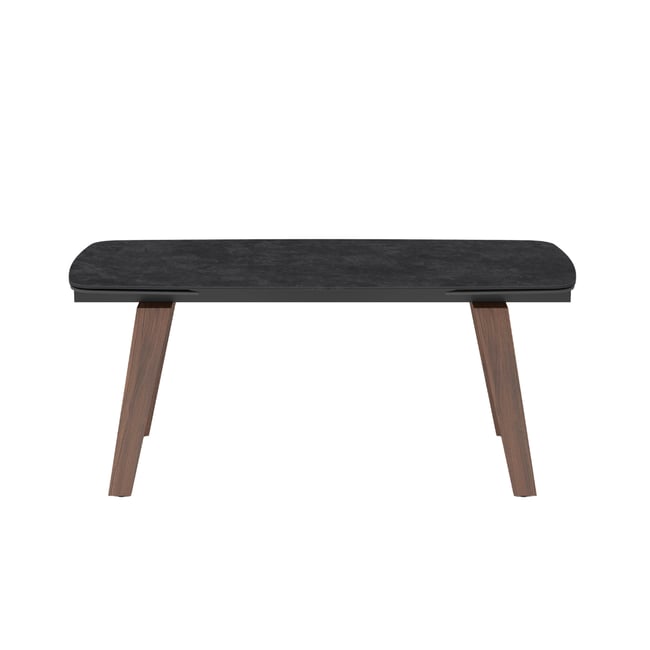 Table en céramique avec allonges L180 cm - VECCHIO Couleur gris <span itemprop=