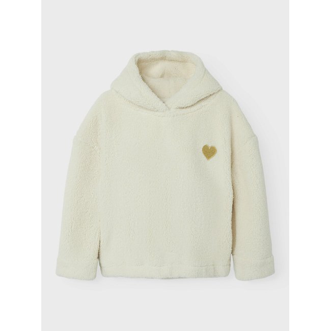 Sherpa Hoodie, ecru, NAME IT