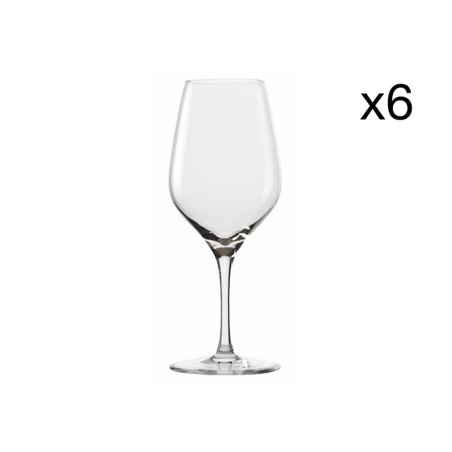Lot de 6 verres universel en cristallin, EXQUISIT Couleur transparent <span itemprop=