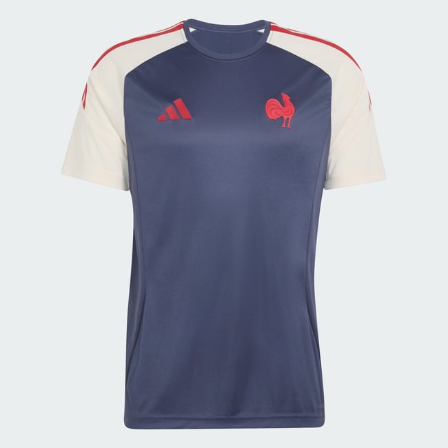 T-Shirt Performance Rugby France T-Shirt Performance Rugby France shadow navy / cream white <span itemprop=