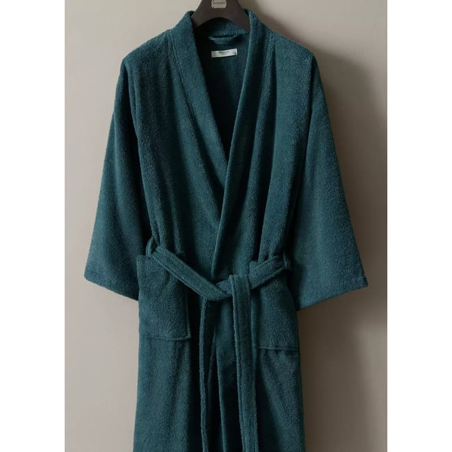 Peignoir en coton bouclette - MANGO HOME