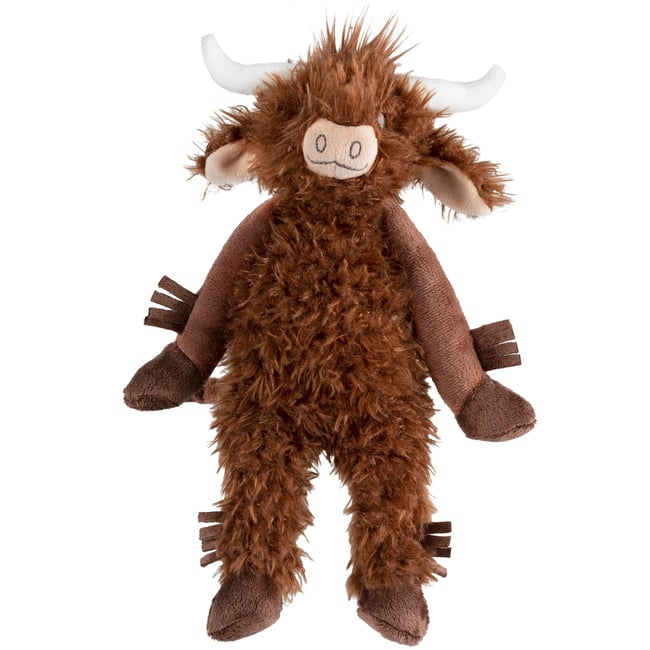 Peluche vache Cody 30 cm marron <span itemprop=