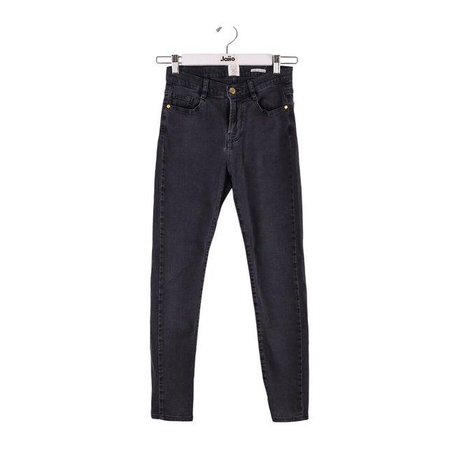 Jean slim en coton - Très Bon État noir <span itemprop=