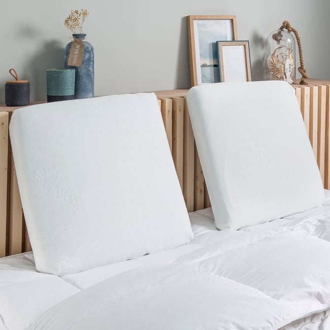 Oreiller Thermogel Couleur blanc <span itemprop=