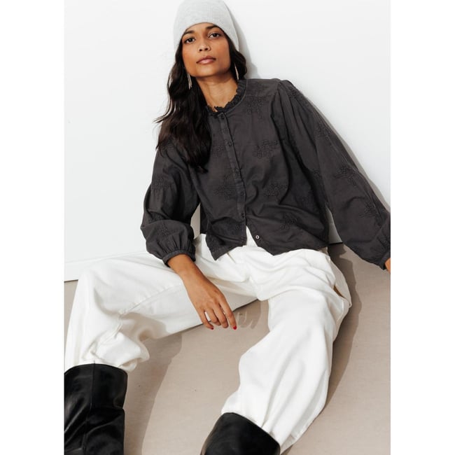 Chemise en cotonnade brodée - PROMOD