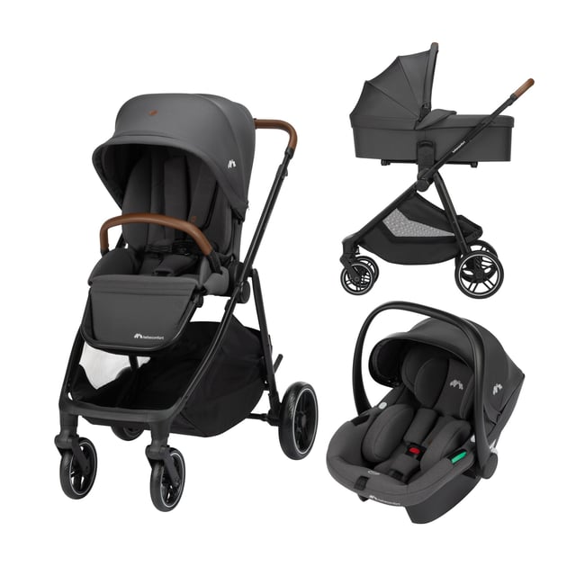 Pack Poussette Trio Luvia graphite minéral <span itemprop=