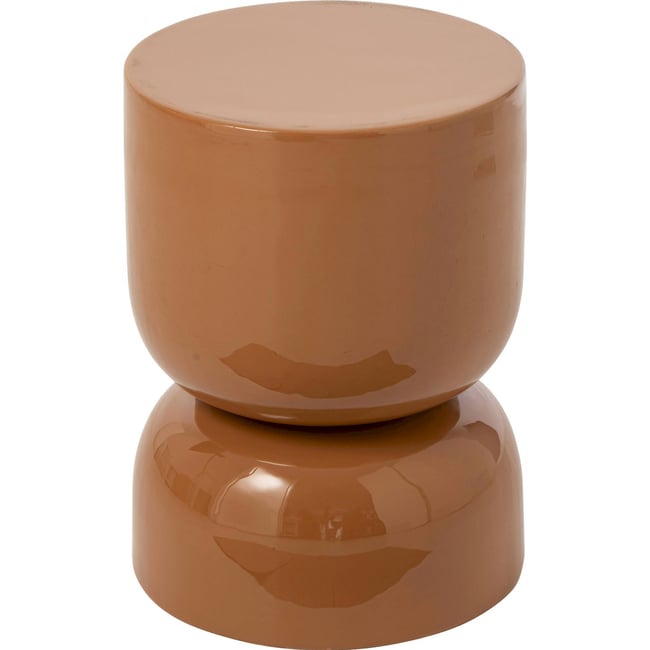 Tabouret en métal Couleur ocre <span itemprop=