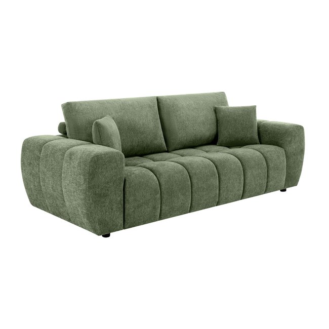 Canapé droit en polyester 3 places, NEPTUNE - OVIALA