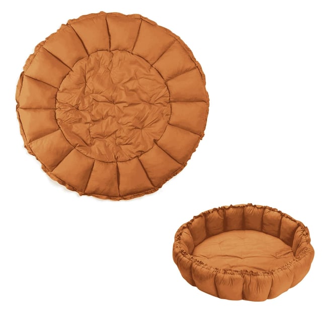 play&go - tapis d´éveil & cocon organic - tawny brown brun <span itemprop=