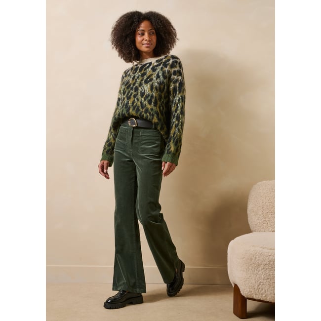 Pantalon flare en velours côtelé - LA FEE MARABOUTEE
