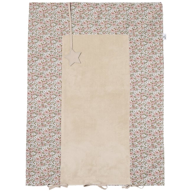 Housse de matelas à langer beige, rose thé, marron <span itemprop=