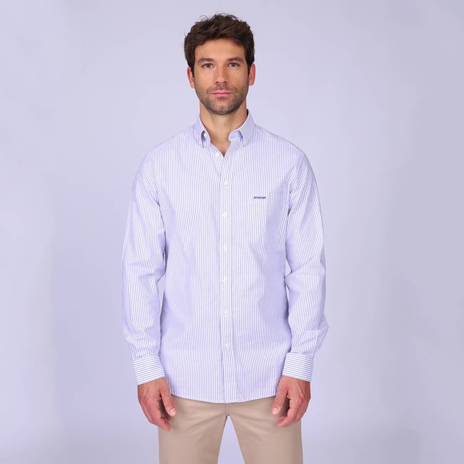 Chemise Eunice bleu mineral <span itemprop=