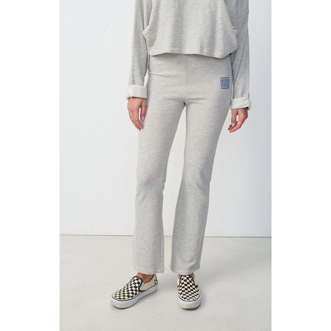 Pantalon jogging ZOFBAY gris chiné <span itemprop=