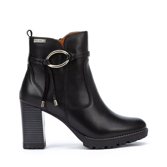 Bottines cuir Connelly noir <span itemprop=