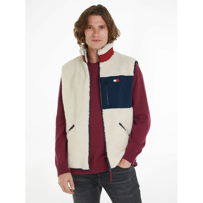 Sherpa Gilet white TOMMY JEANS