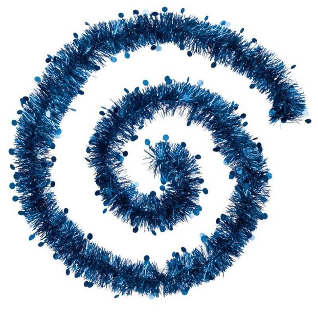 Guirlande de Noel 4 plis Pastilles Couleur bleu nuit <span itemprop=