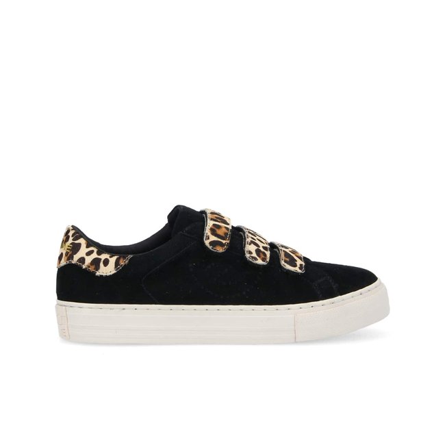 Baskets à scratch ARCADE STRAPS PERFOS noir <span itemprop=