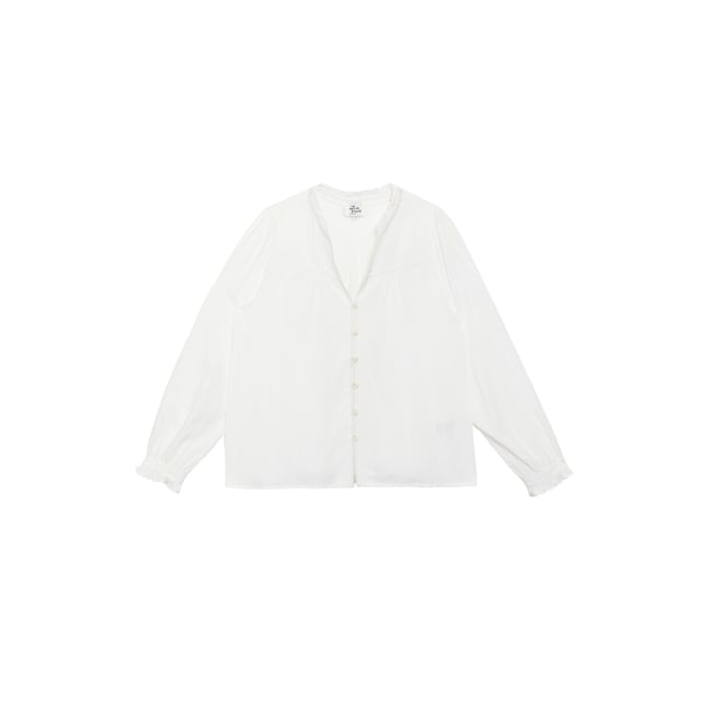 Blouse col V à détails brodés, BOWEN - LA PETITE ETOILE