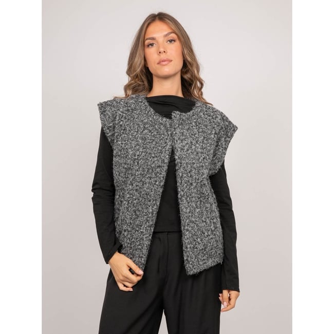 Gilet Sans Manches Maille Bouclée Ujara - DONA LISA