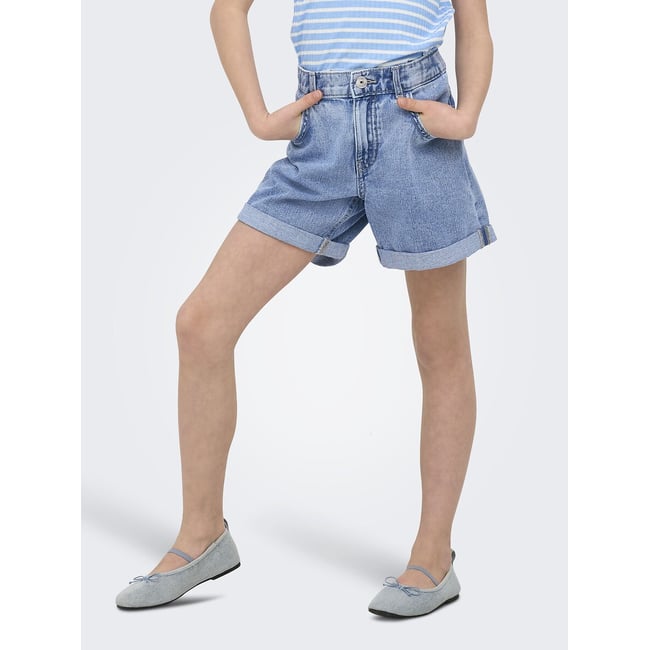 Pantaloncini di jeans, taglio mom - KIDS ONLY