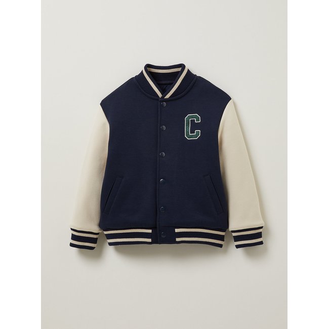 Blouson teddy marine <span itemprop=