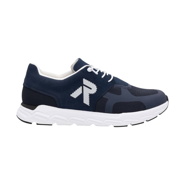 Basket Cuir Namur bleu <span itemprop=