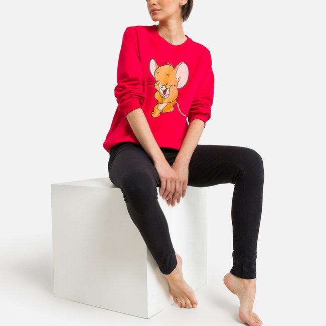 Pigiama Tom & Jerry rosso/nero TOM&JERRY