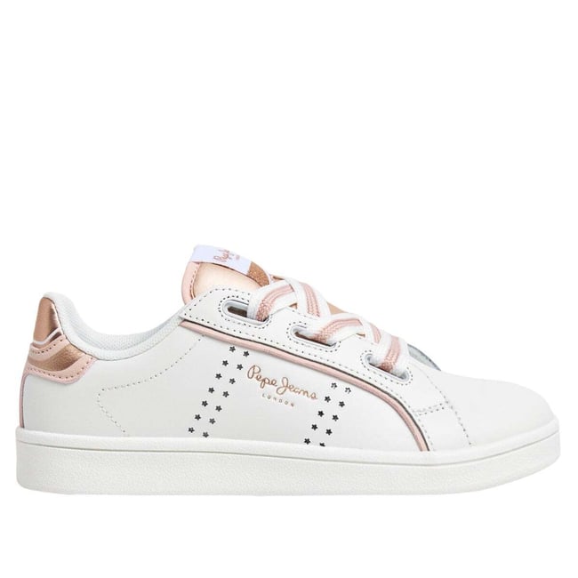 Sneakers Classiques Micro-Perforées blanc <span itemprop=