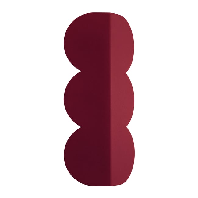Applique murale Aluminium Bourgogne G9 2 Biscuit Couleur bourgogne <span itemprop=