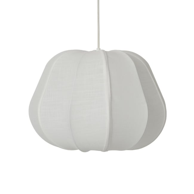 Lampe suspension organique tissu  Halo Couleur blanc <span itemprop=