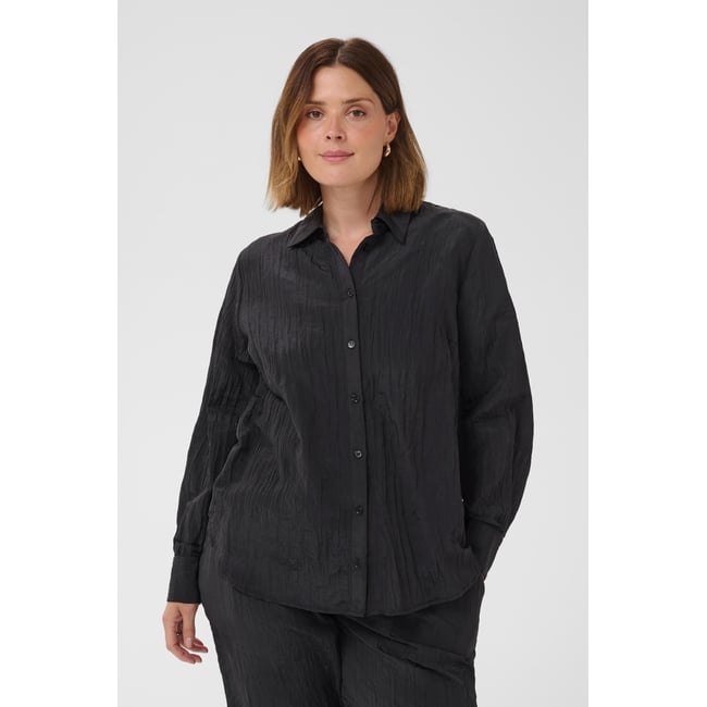 Chemise à manches longues noir black deep <span itemprop=
