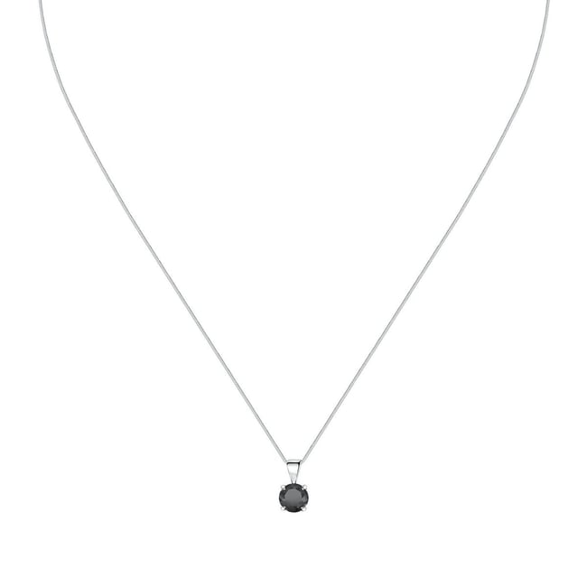 Collier En Argent 925 Et Onyx Noir - Modèle C-AR-12, Neuf Avec étiquettes - Bijou élégant