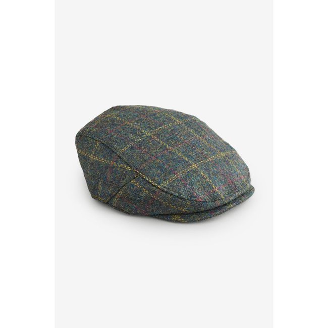 Casquette plate motif carreaux <span itemprop=