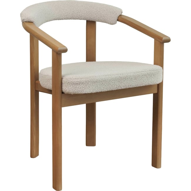 Chaise repas bois et bouclette FINGLY - RECOLLECTION