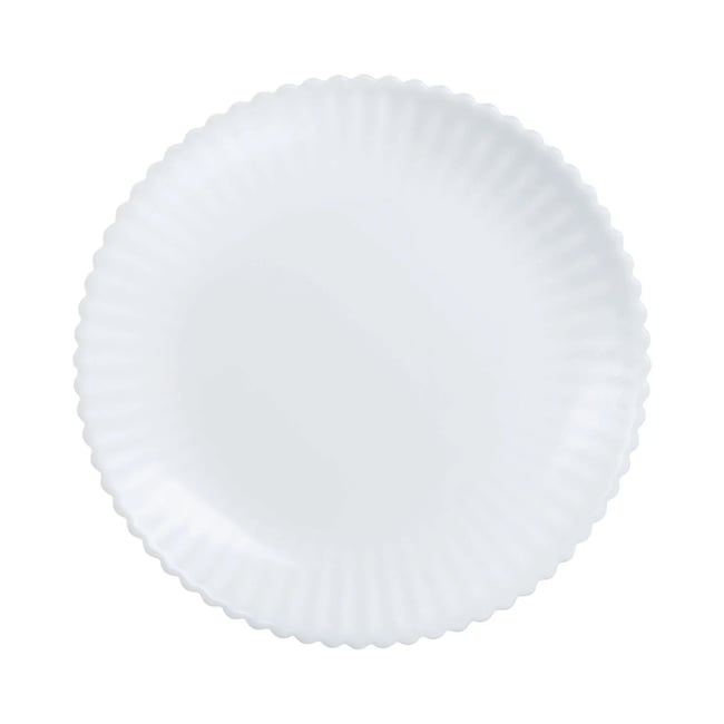 6 assiettes à dessert blanches 19 cm -BLOOM Couleur blanc <span itemprop=