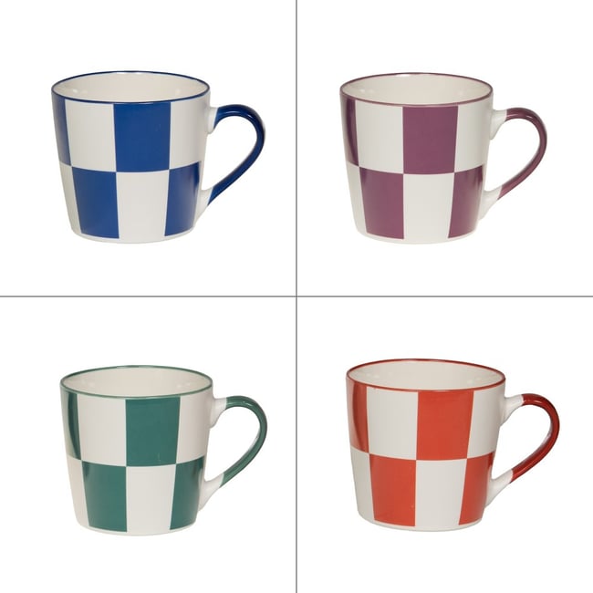 Coffret de 4 mugs Kubo 40 cl - KUBO Couleur multicolore <span itemprop=
