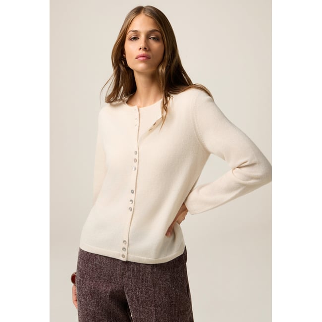 Cardigan blanc <span itemprop=