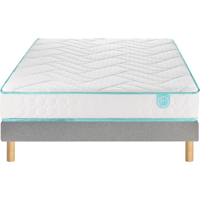 Ensemble. matras in schuim + bedbodem, LE TOUT TONIQUE - MERINOS