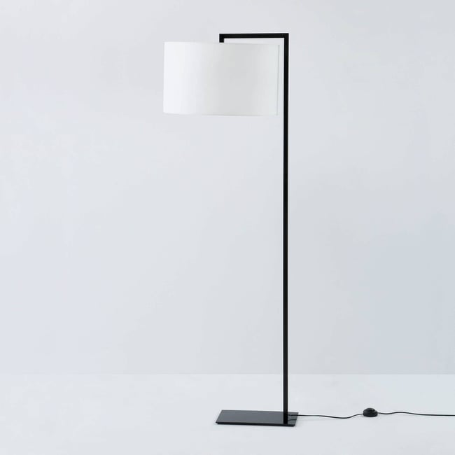 Lampadaire en métal sans abat-jour Alcor Couleur noir <span itemprop=