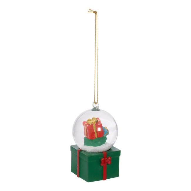 Suspension de sapin boule à neige en résine D. 7,3 cm - FEERIC LIGHTS & CHRISTMAS