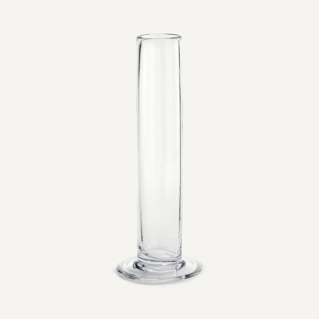 Jarrón cilíndrico recto de cristal, Al. 31 cm, Stille transparente <span itemprop=