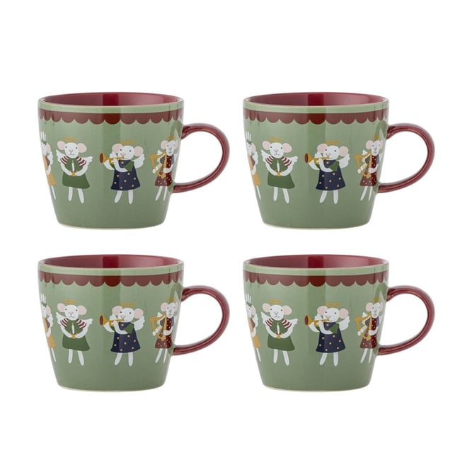 Mugs souris  PEO set de 4 Couleur vert <span itemprop=